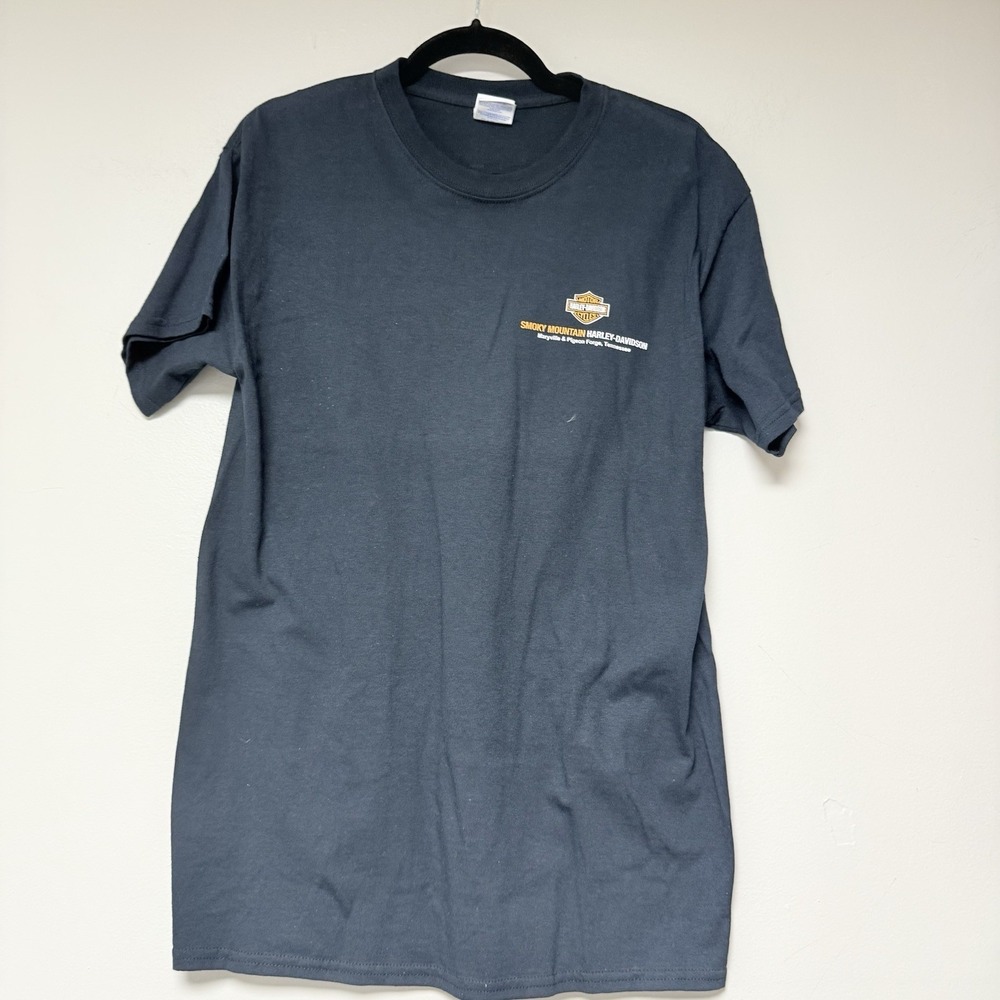 Smoky Mountain Harley Davidson T Shirt Mens Medium Dragon Graphic Tee